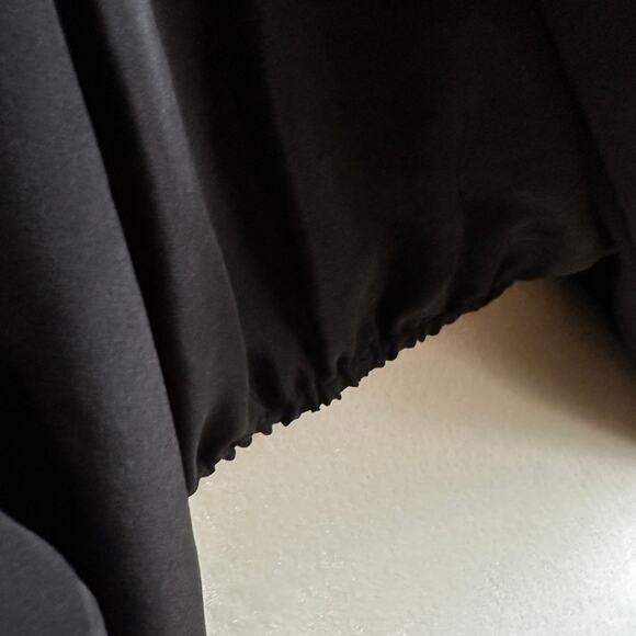 RAMY BROOK | Silk Cold Shoulder Batwing Top with Cowl Neck | Size Extra Small - Picture 7 of 9